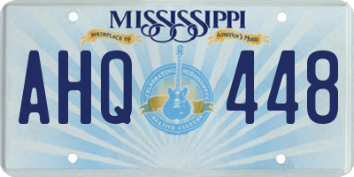 MS license plate AHQ448