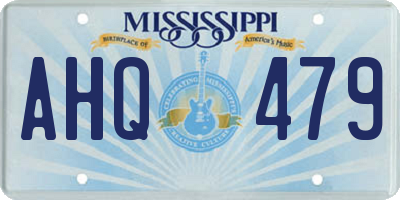 MS license plate AHQ479