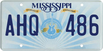 MS license plate AHQ486