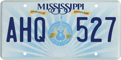 MS license plate AHQ527