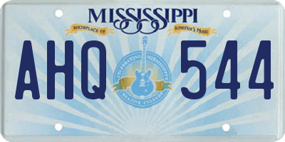 MS license plate AHQ544