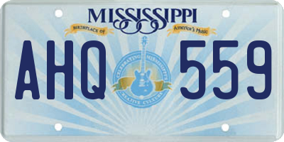 MS license plate AHQ559