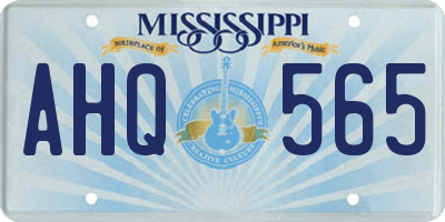 MS license plate AHQ565