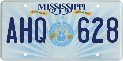 MS license plate AHQ628