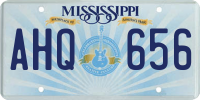 MS license plate AHQ656
