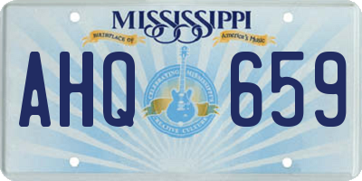 MS license plate AHQ659