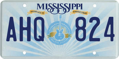 MS license plate AHQ824
