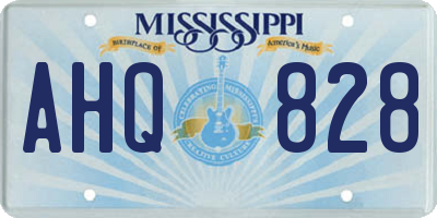 MS license plate AHQ828