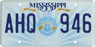 MS license plate AHQ946