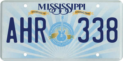 MS license plate AHR338