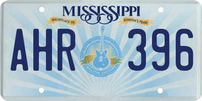 MS license plate AHR396