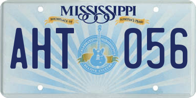 MS license plate AHT056
