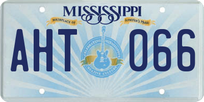 MS license plate AHT066