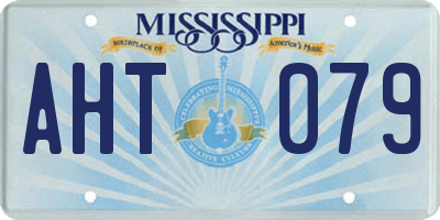 MS license plate AHT079