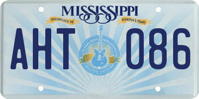 MS license plate AHT086