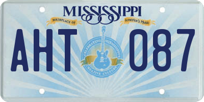 MS license plate AHT087
