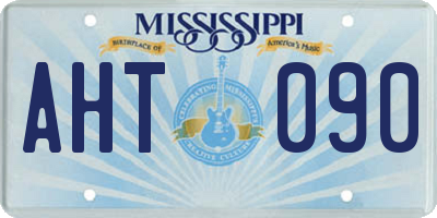 MS license plate AHT090