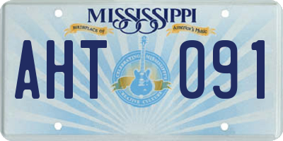 MS license plate AHT091