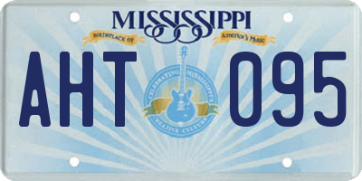 MS license plate AHT095