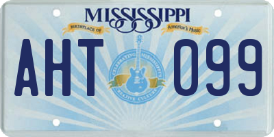 MS license plate AHT099