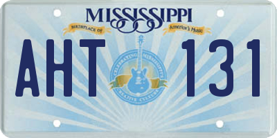 MS license plate AHT131