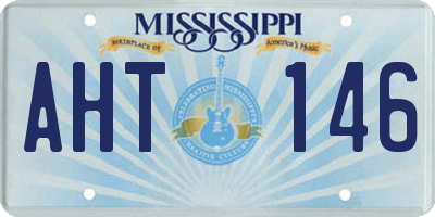 MS license plate AHT146