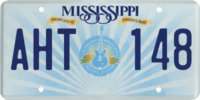 MS license plate AHT148