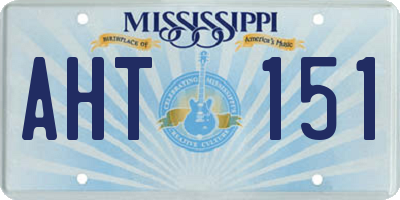 MS license plate AHT151