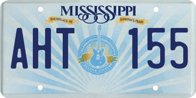 MS license plate AHT155