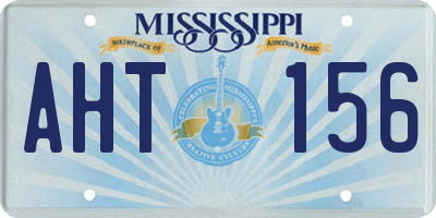 MS license plate AHT156