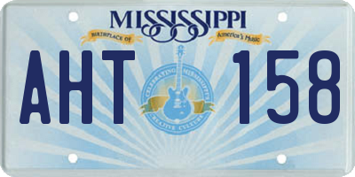 MS license plate AHT158