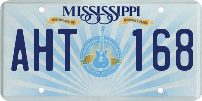 MS license plate AHT168
