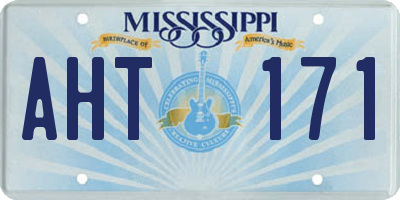 MS license plate AHT171