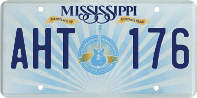 MS license plate AHT176