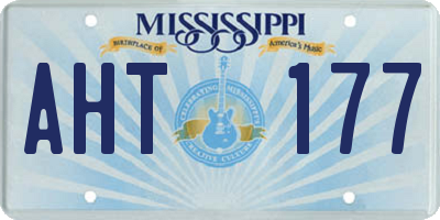 MS license plate AHT177
