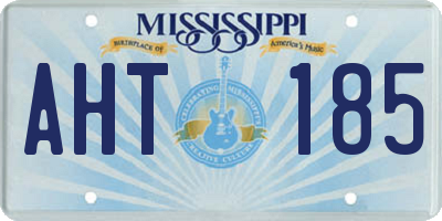 MS license plate AHT185