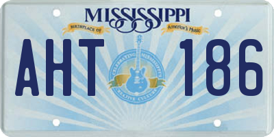 MS license plate AHT186