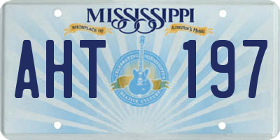 MS license plate AHT197