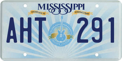 MS license plate AHT291
