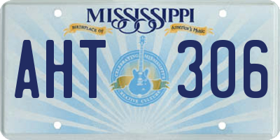 MS license plate AHT306