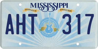 MS license plate AHT317