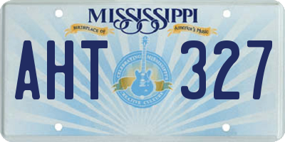 MS license plate AHT327