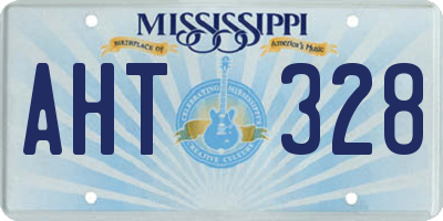 MS license plate AHT328