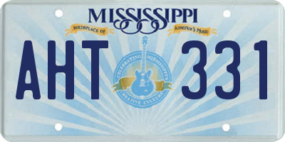 MS license plate AHT331