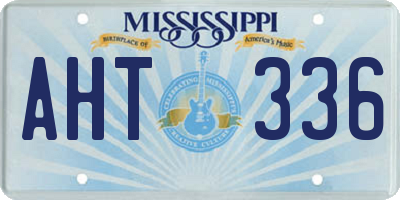MS license plate AHT336