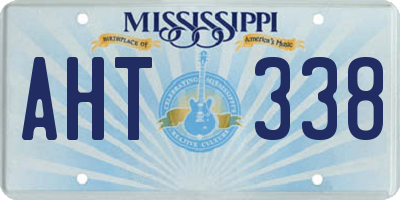 MS license plate AHT338