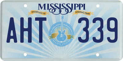 MS license plate AHT339