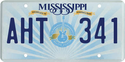 MS license plate AHT341