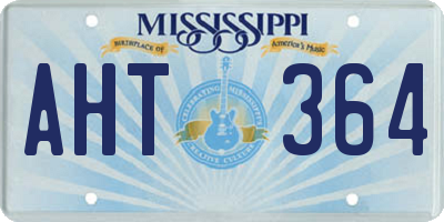MS license plate AHT364