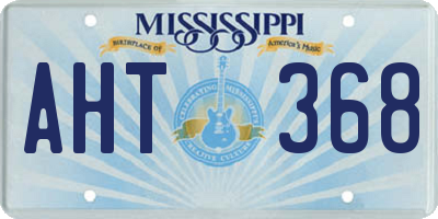 MS license plate AHT368